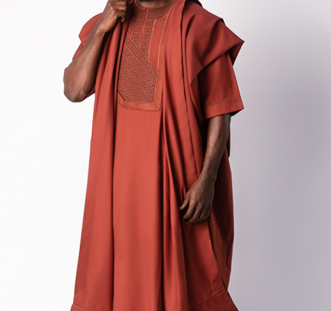 Burnt Orange Agbada