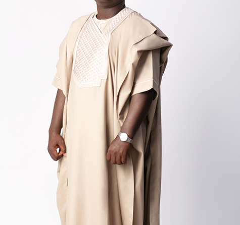 Cream Agbada